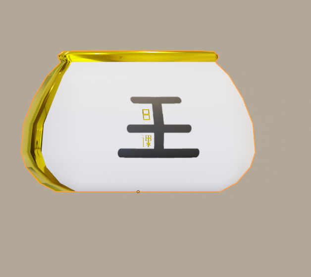 wang rike golden bag